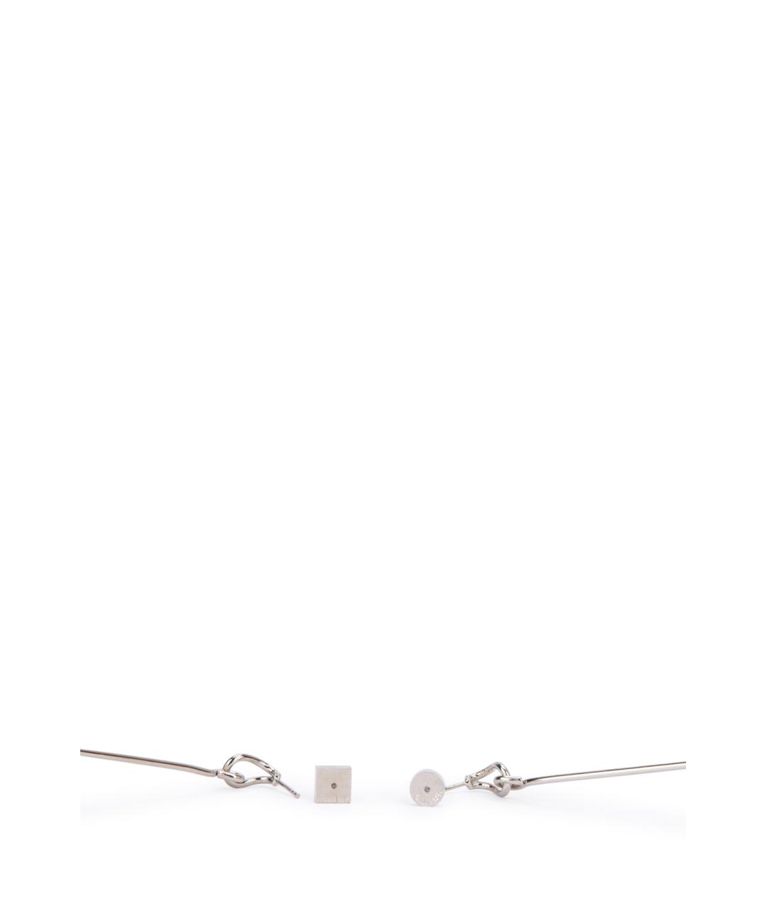 JACQUEMUS Серебряные металлические серьги, фото 2