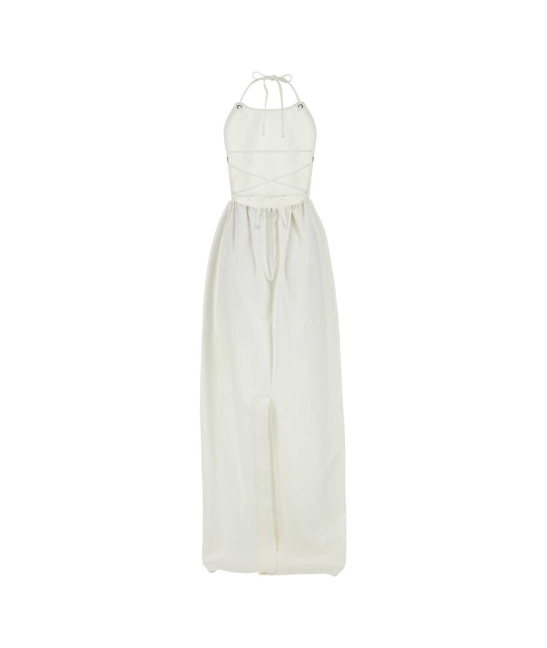 MAX MARA Белое хлопковое повседневное платье, фото 2