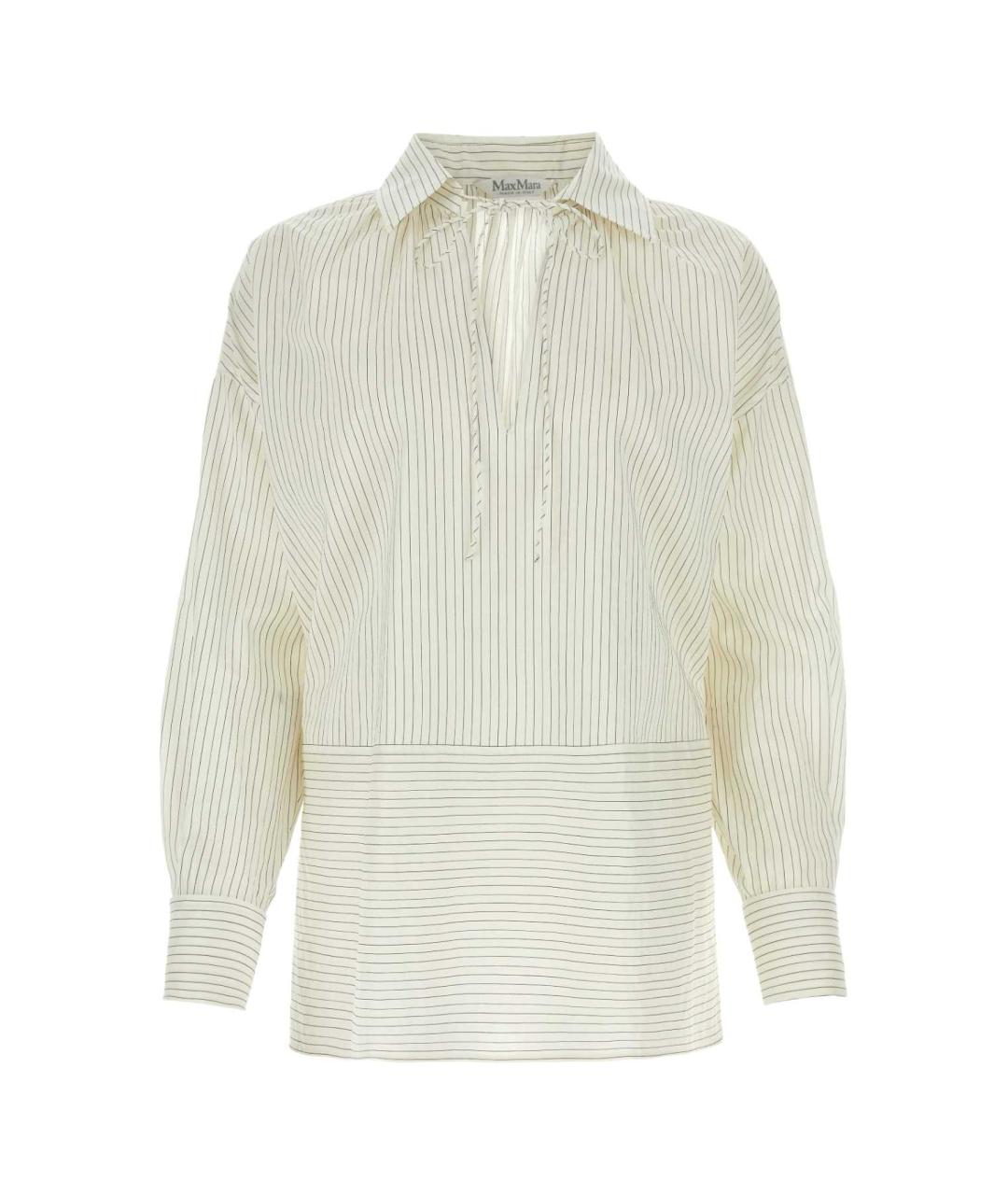 MAX MARA Бежевая хлопковая рубашка, фото 1