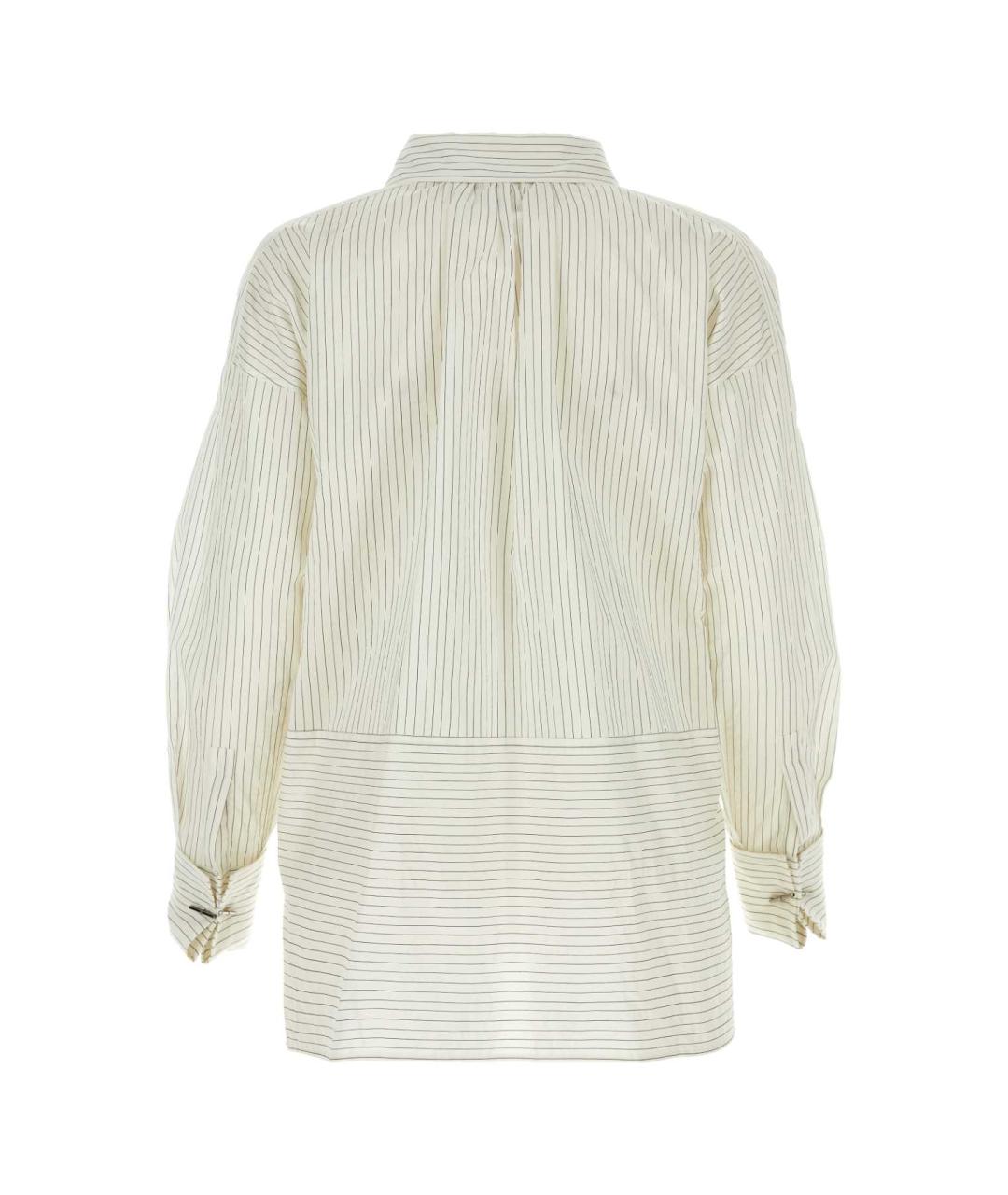 MAX MARA Бежевая хлопковая рубашка, фото 2