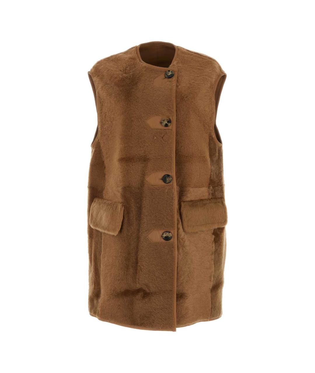 MAX MARA Коричневый жилет, фото 1