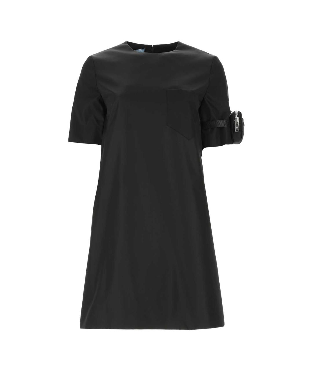 PRADA Черное полиамидовое повседневное платье, фото 1