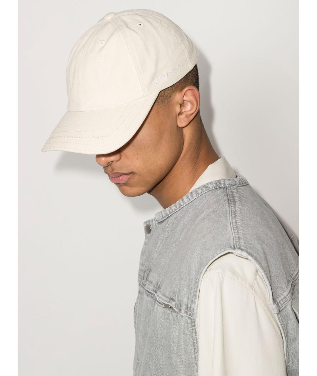 JACQUEMUS Бежевая хлопковая кепка, фото 2