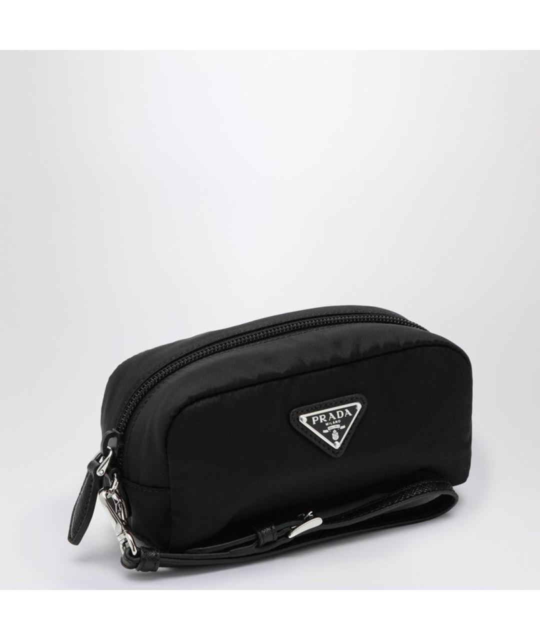 PRADA Черная синтетическая косметичка, фото 3