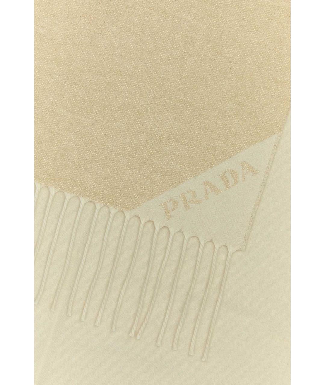 PRADA Бежевый шарф, фото 2