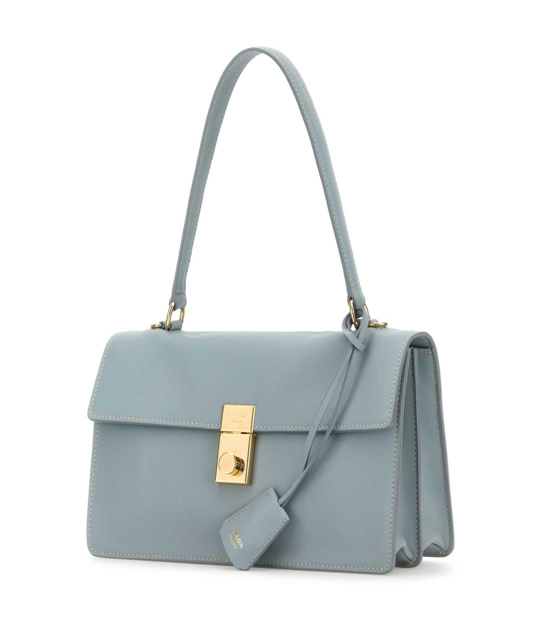 PRADA Голубая кожаная сумка через плечо, фото 2