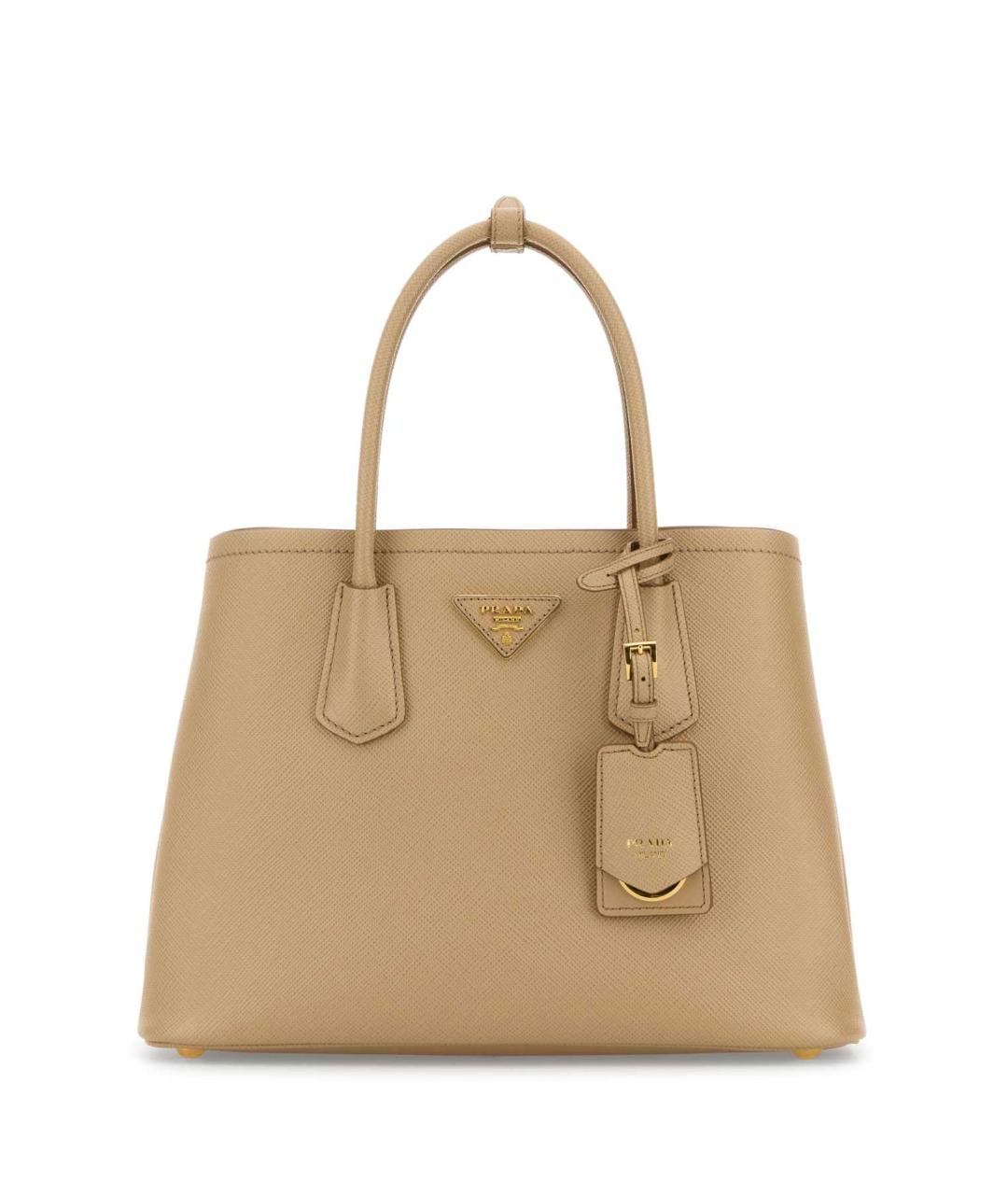 PRADA Бежевая кожаная сумка тоут, фото 1