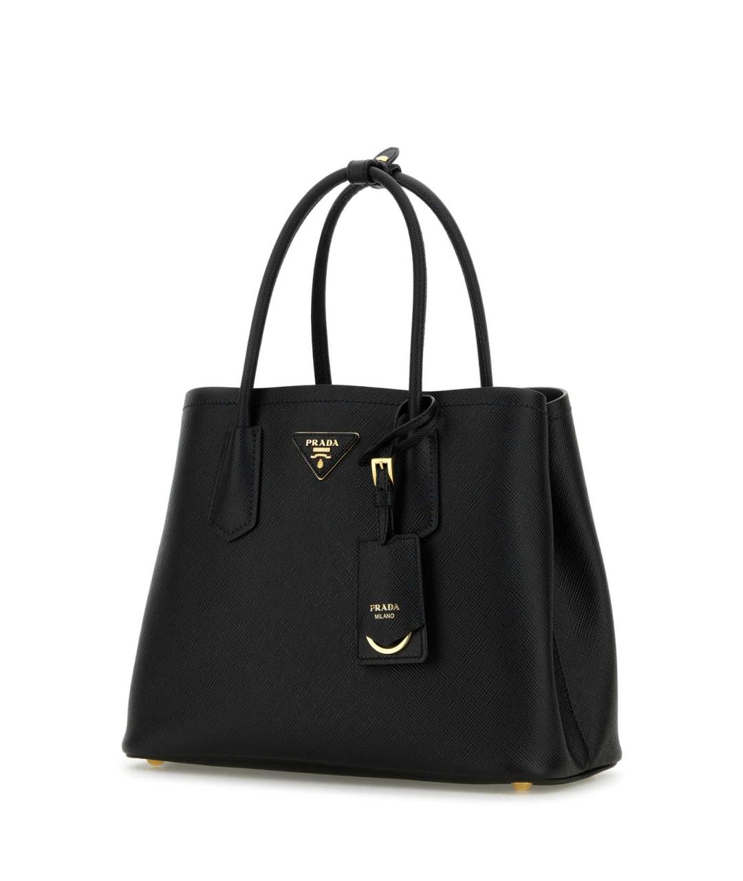PRADA Черная кожаная сумка тоут, фото 2