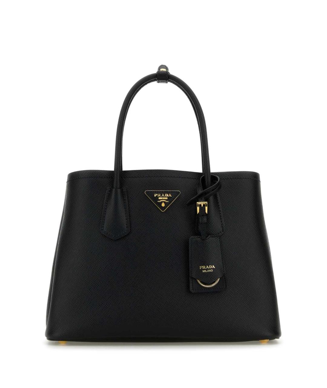 PRADA Черная кожаная сумка тоут, фото 1