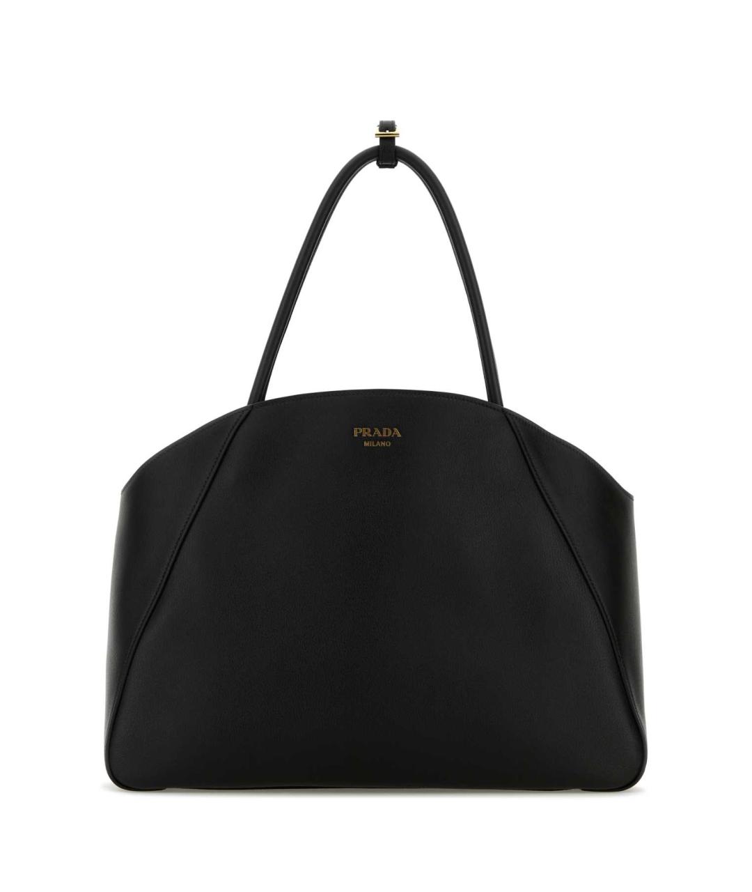 PRADA Черная кожаная сумка тоут, фото 1