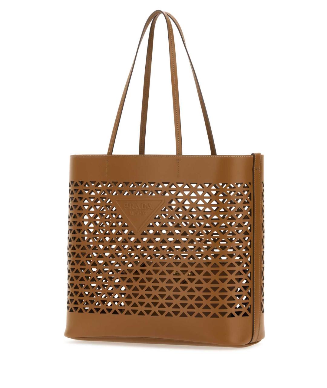 PRADA Коричневая кожаная сумка тоут, фото 2