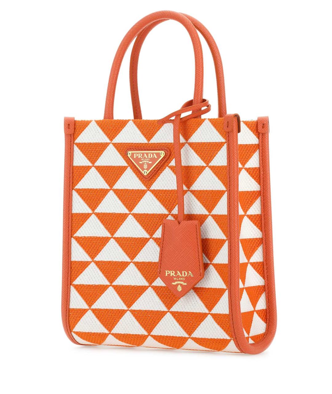 PRADA Оранжевая сумка тоут, фото 2