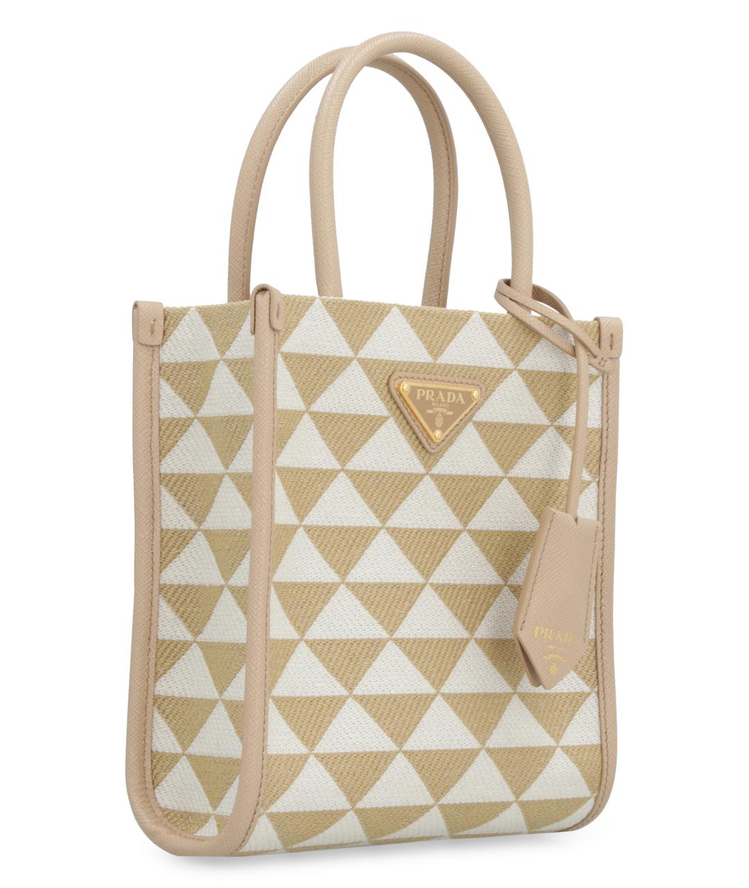 PRADA Бежевая сумка тоут, фото 3