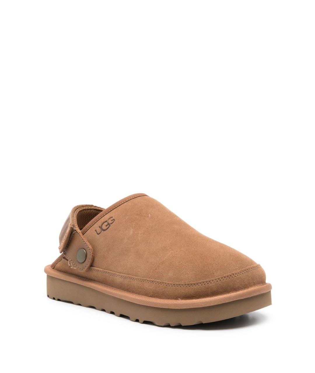 UGG AUSTRALIA Бежевые замшевые сабо, фото 4