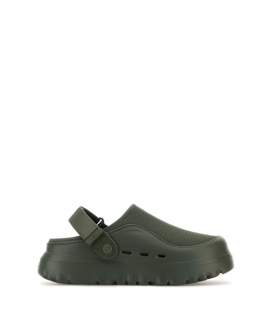 UGG AUSTRALIA Зеленые резиновые шлепанцы, фото 1
