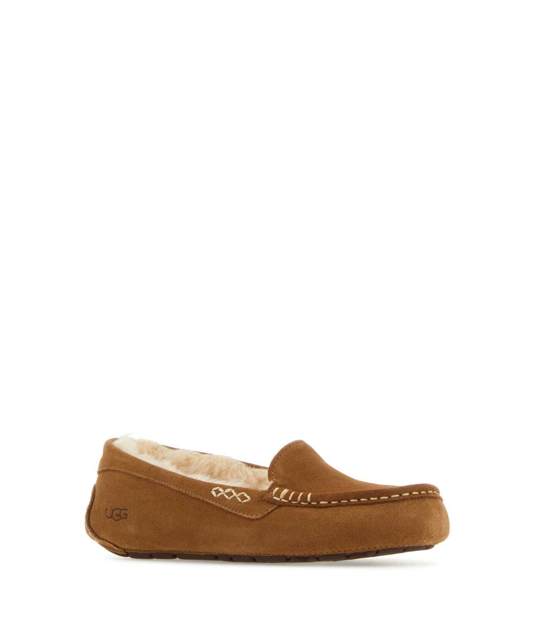 UGG AUSTRALIA Бежевые замшевые лоферы, фото 2