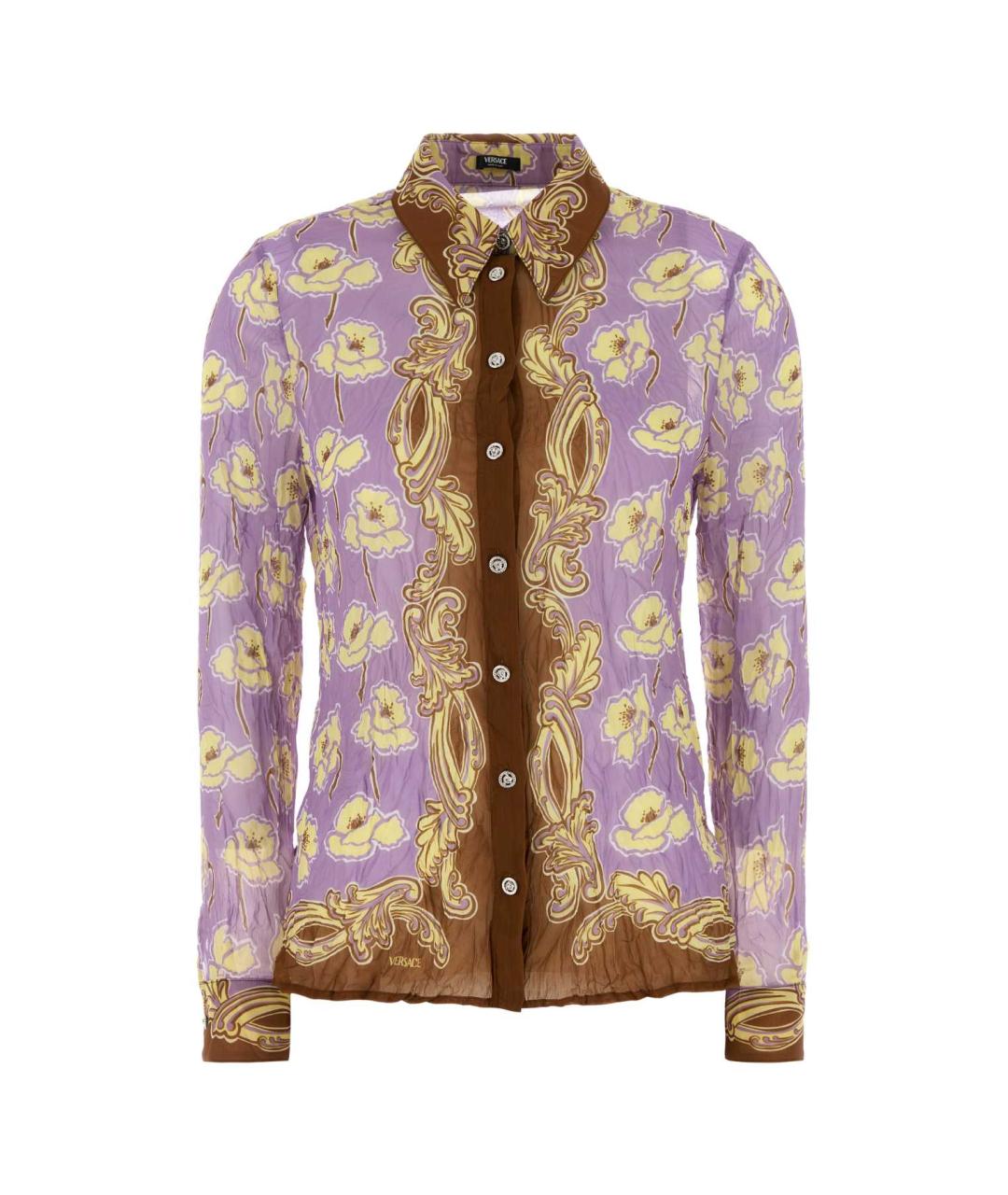 VERSACE Розовая полиэстеровая рубашка, фото 1