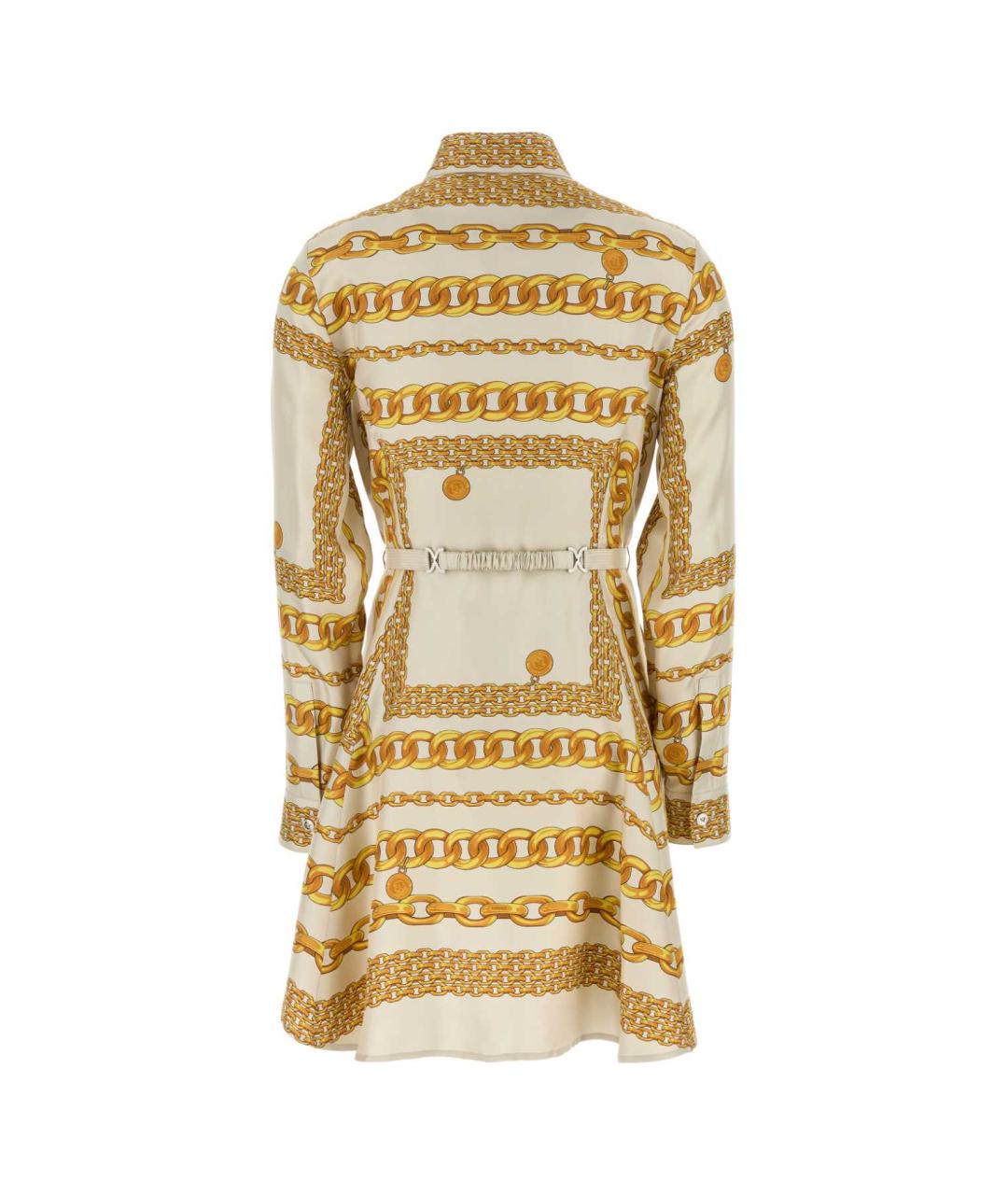 VERSACE Мульти хлопковое повседневное платье, фото 2