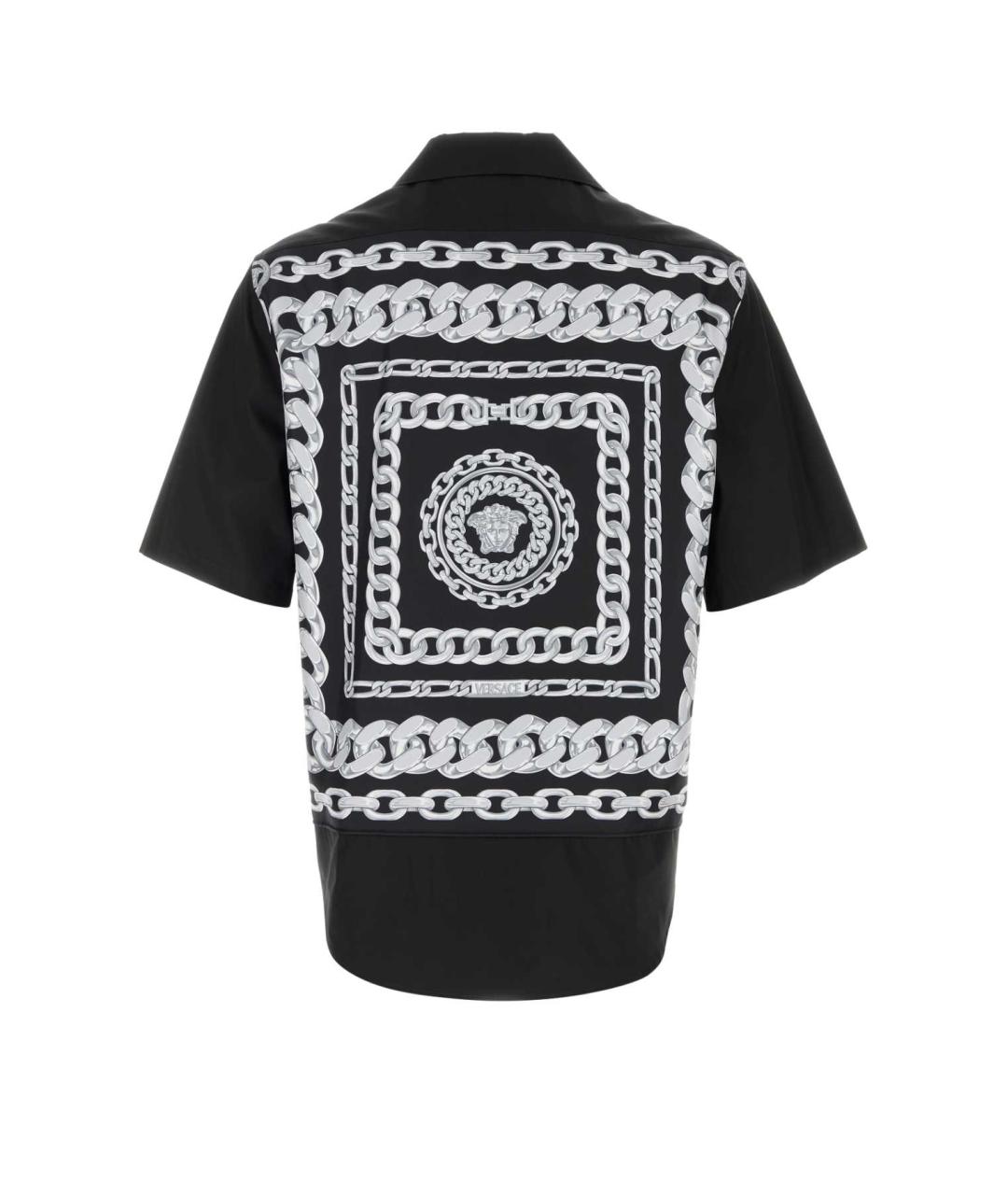 VERSACE Черная хлопковая рубашка, фото 2