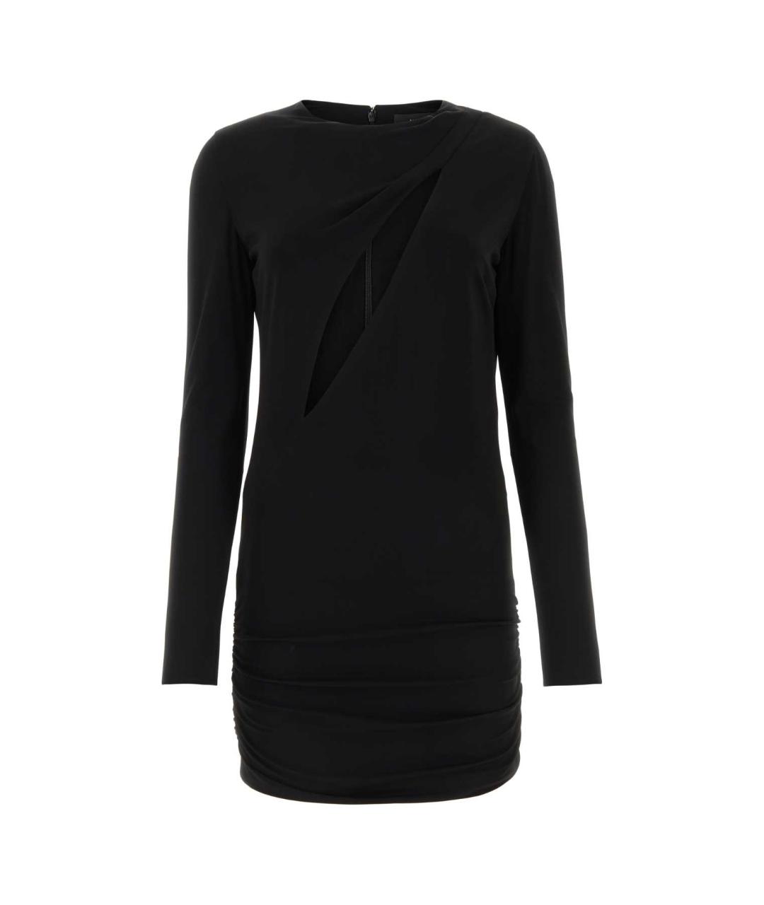 VERSACE Черное вискозное повседневное платье, фото 1