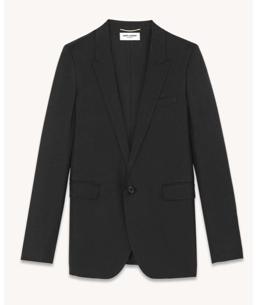 SAINT LAURENT Черная шерстяная куртка, фото 4