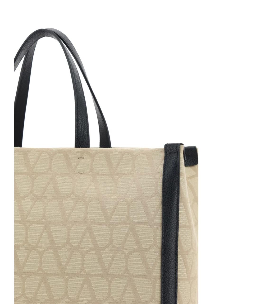 VALENTINO Бежевая сумка с короткими ручками, фото 4