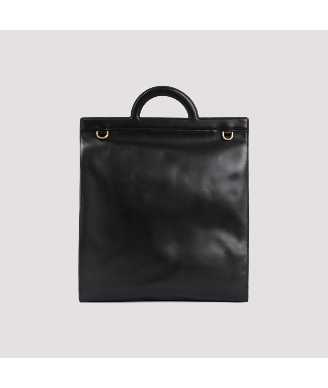 VALENTINO Черная кожаная сумка с короткими ручками, фото 3