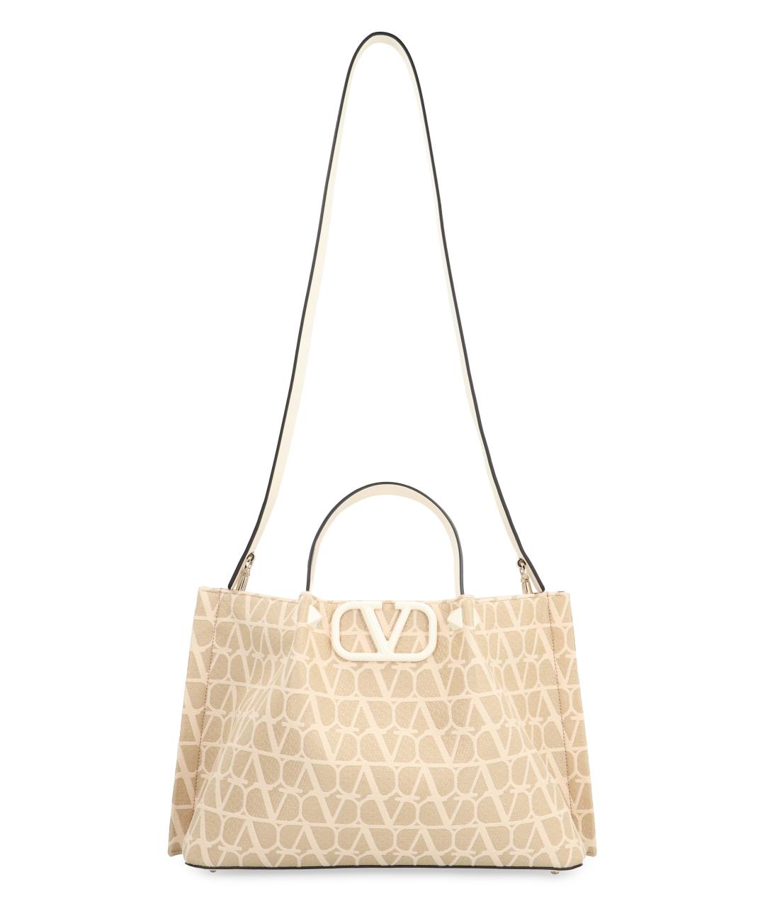 VALENTINO Бежевая сумка с короткими ручками, фото 5