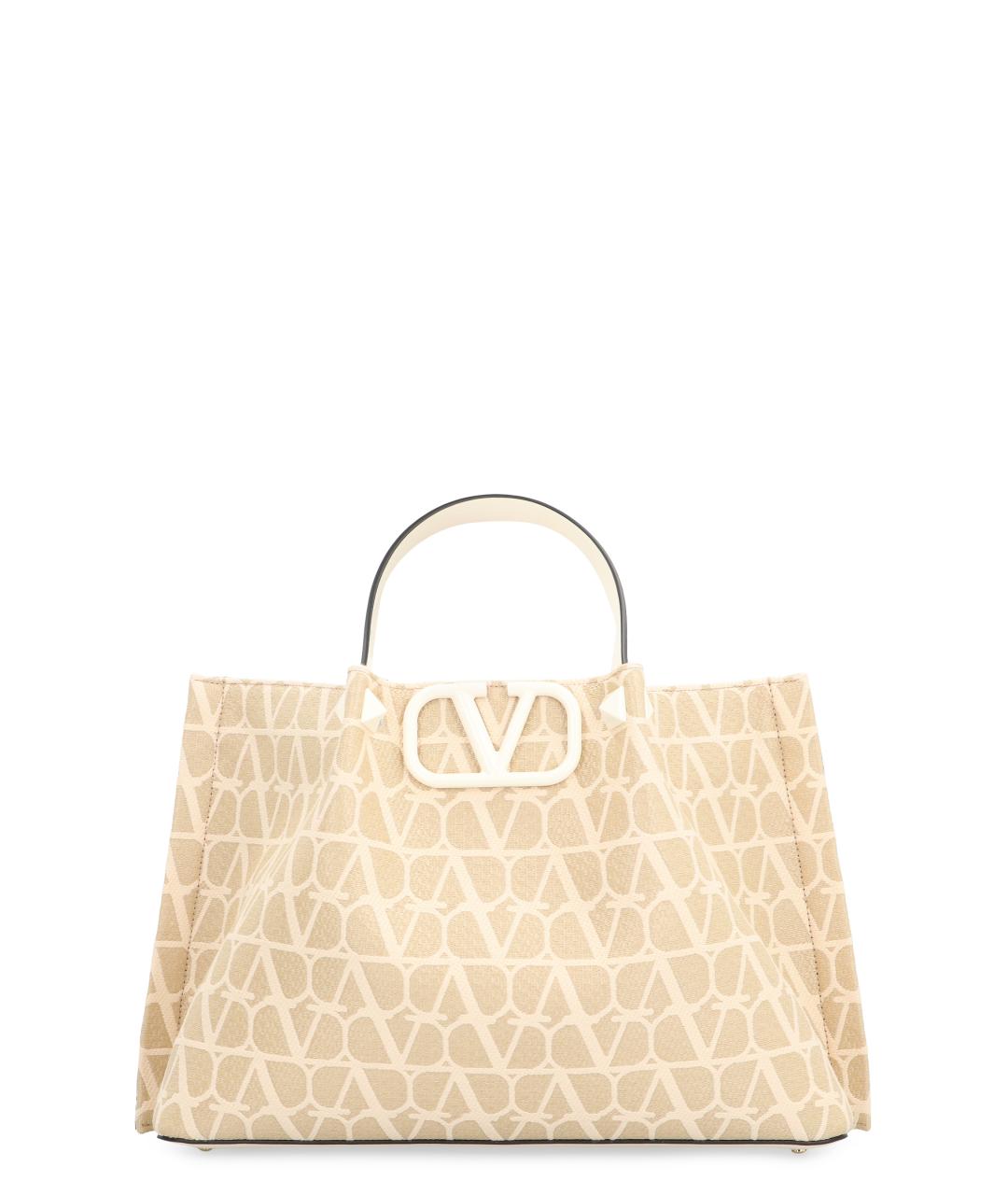 VALENTINO Бежевая сумка с короткими ручками, фото 1