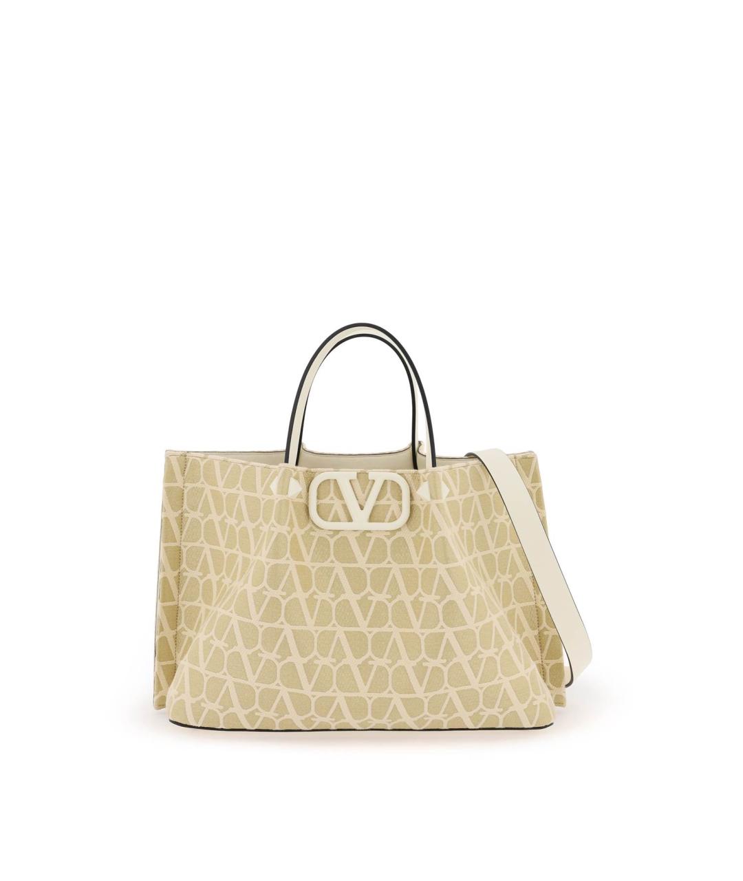 VALENTINO Бежевая сумка с короткими ручками, фото 2