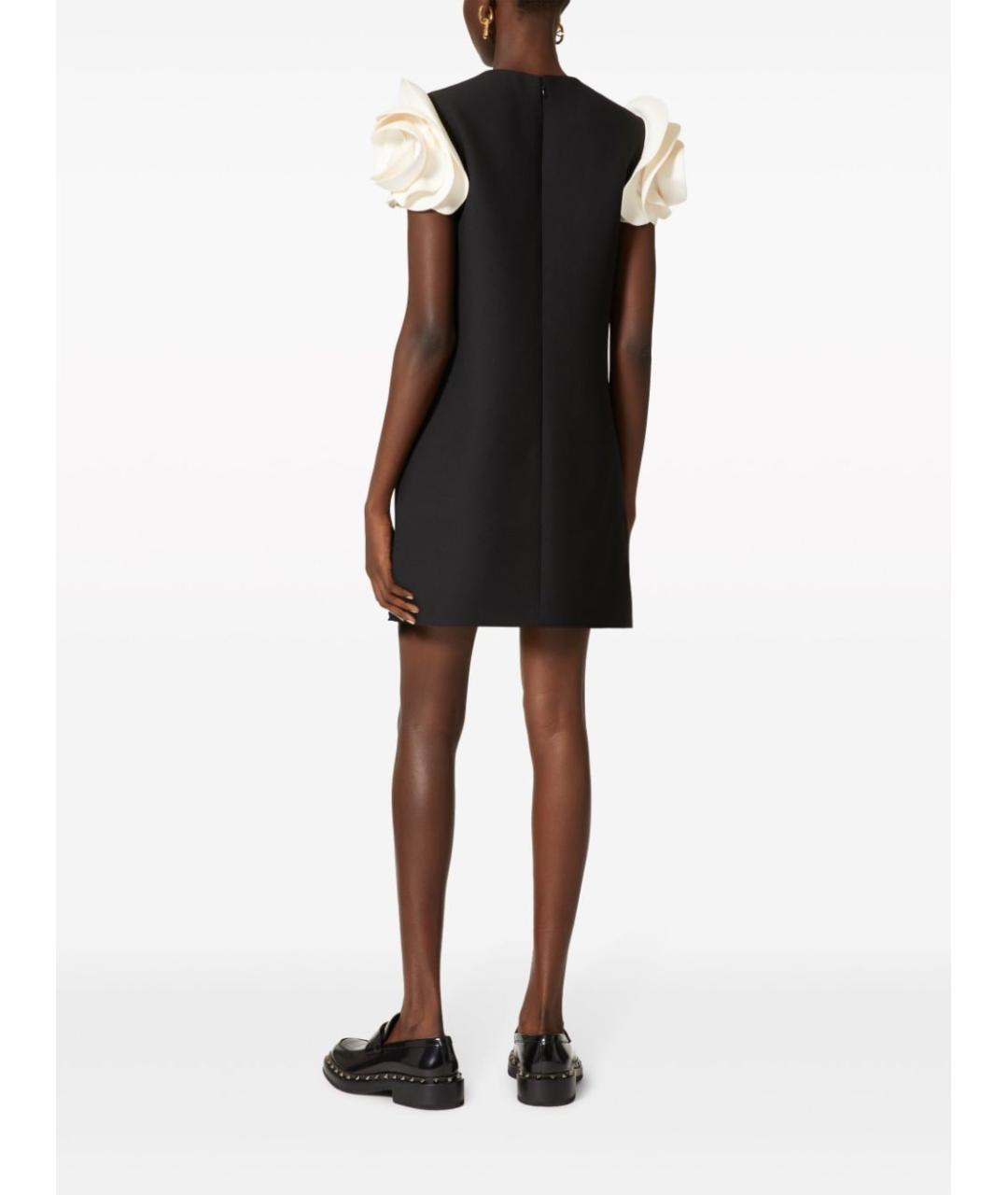 VALENTINO Черное шерстяное коктейльное платье, фото 4