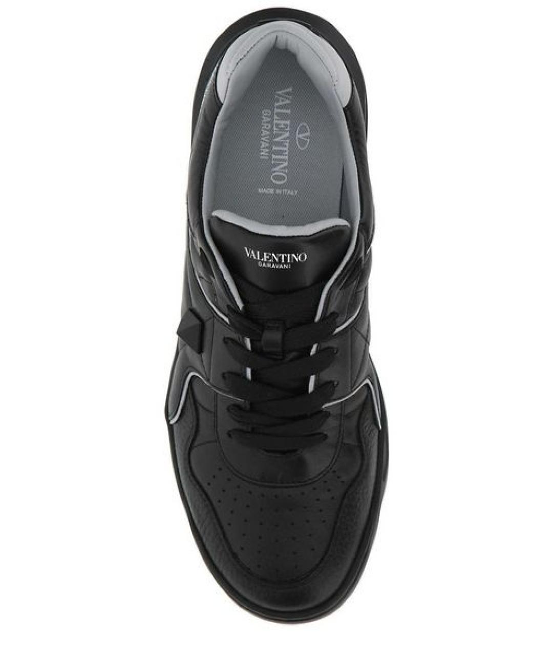 VALENTINO Черные кожаные кеды, фото 3