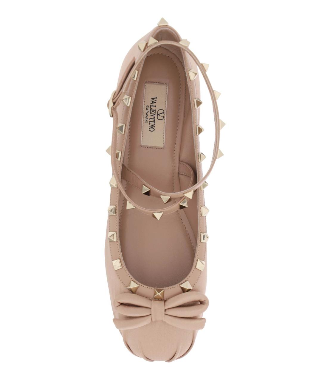 VALENTINO Розовые текстильные балетки, фото 3