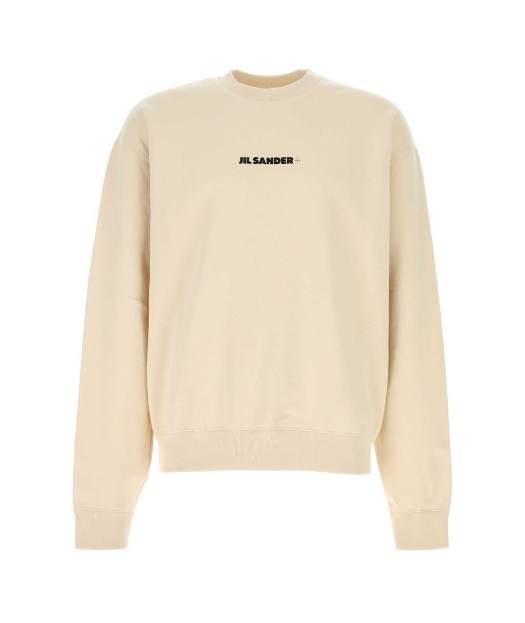 JIL SANDER Бежевый хлопковый джемпер / свитер, фото 1