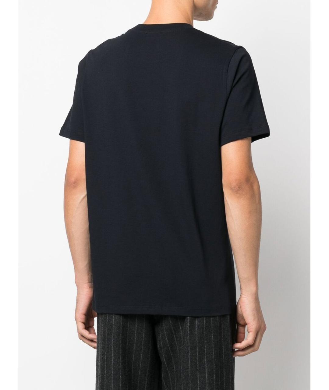 JIL SANDER Черная хлопковая футболка, фото 4