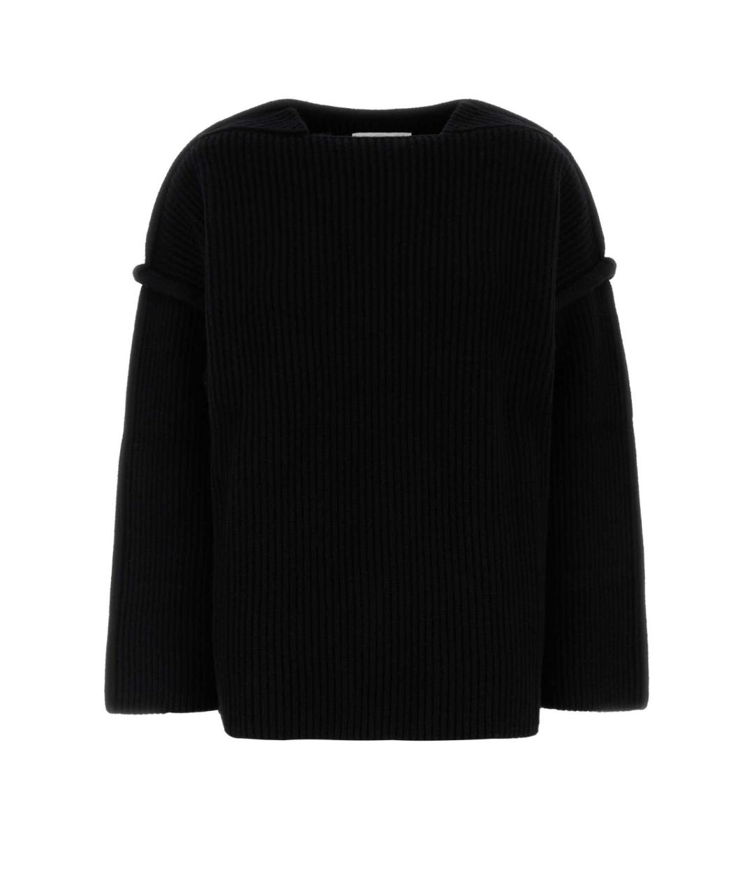 JIL SANDER Черный шерстяной джемпер / свитер, фото 1