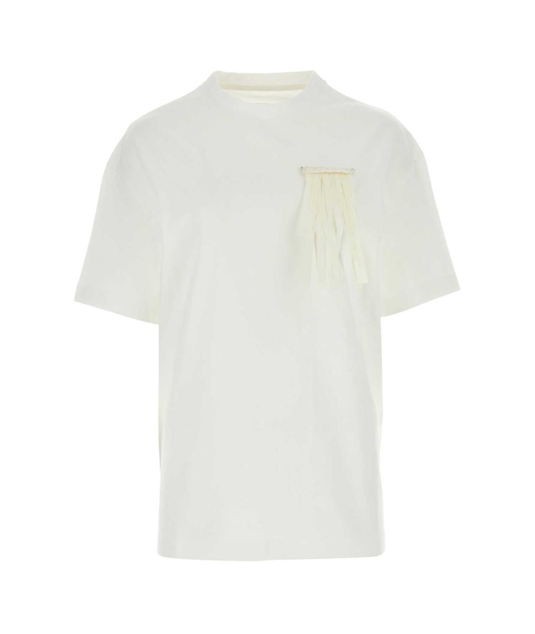 JIL SANDER Бежевая хлопковая футболка, фото 1