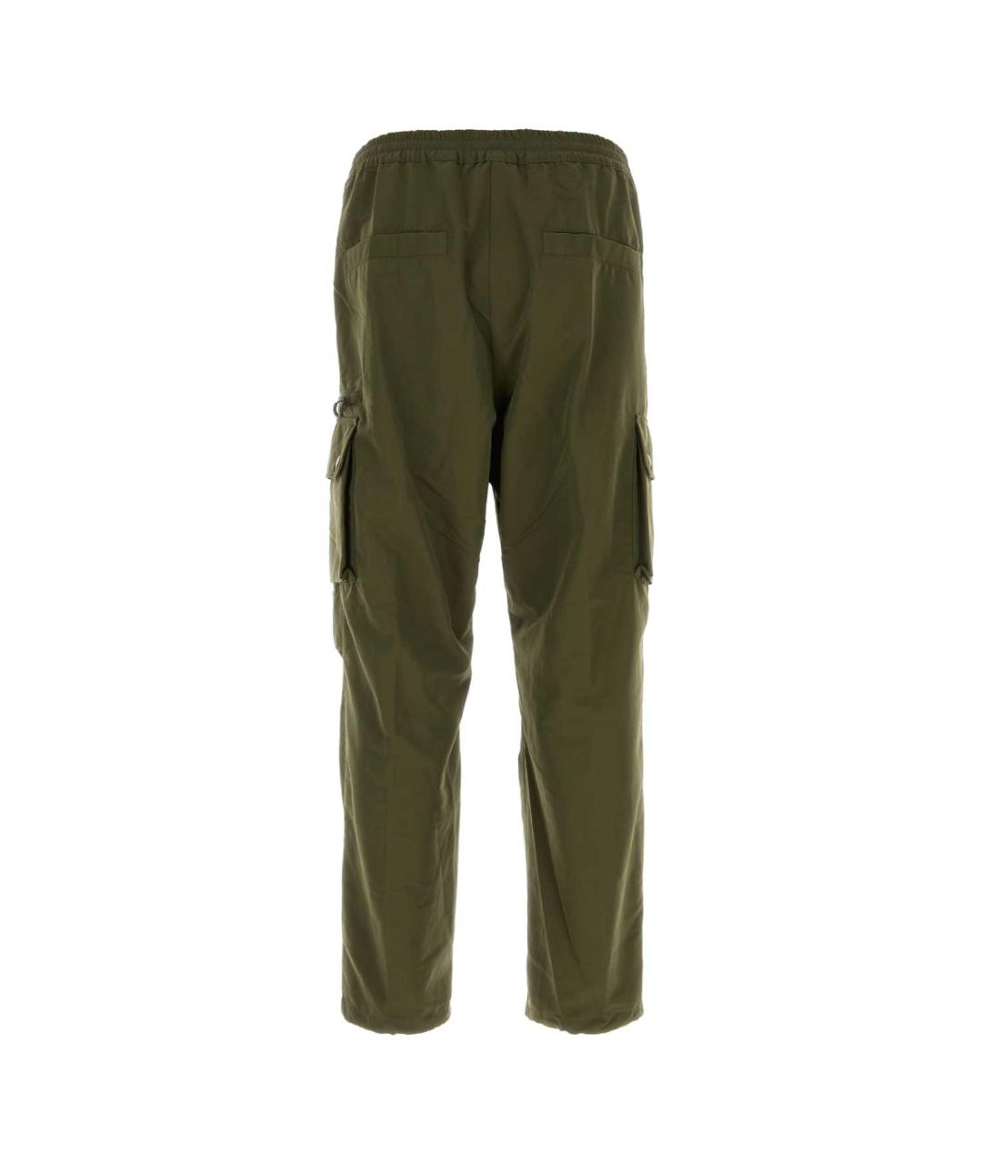 CARHARTT WIP Зеленые полиэстеровые прямые брюки, фото 2