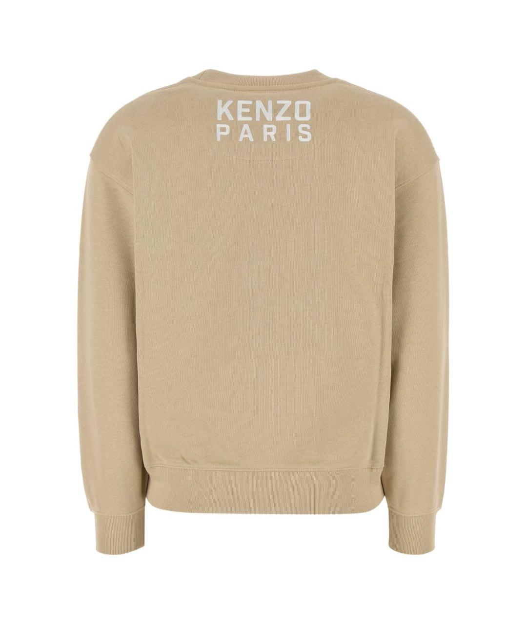 KENZO Бежевый хлопковый джемпер / свитер, фото 2