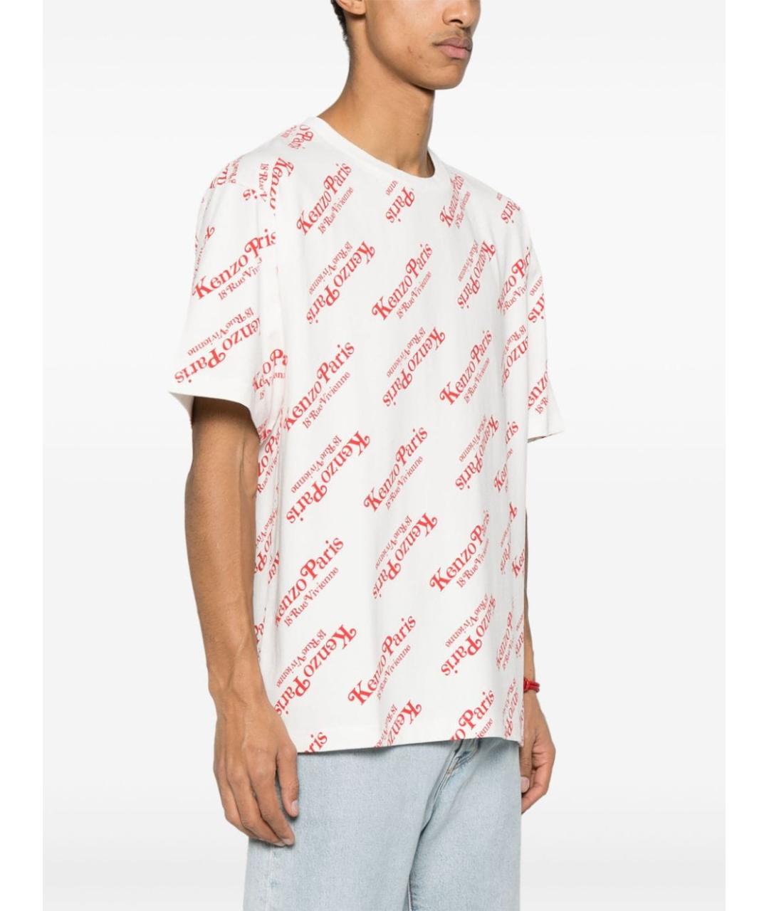KENZO Антрацитовая хлопковая футболка, фото 4