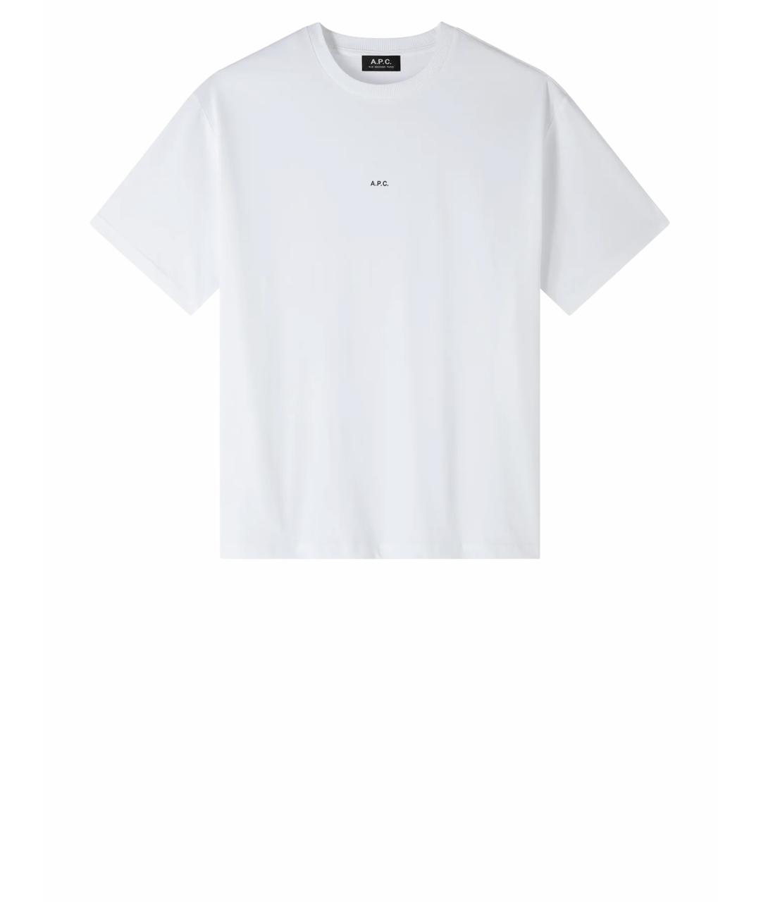 A.P.C. Белая хлопковая футболка, фото 1