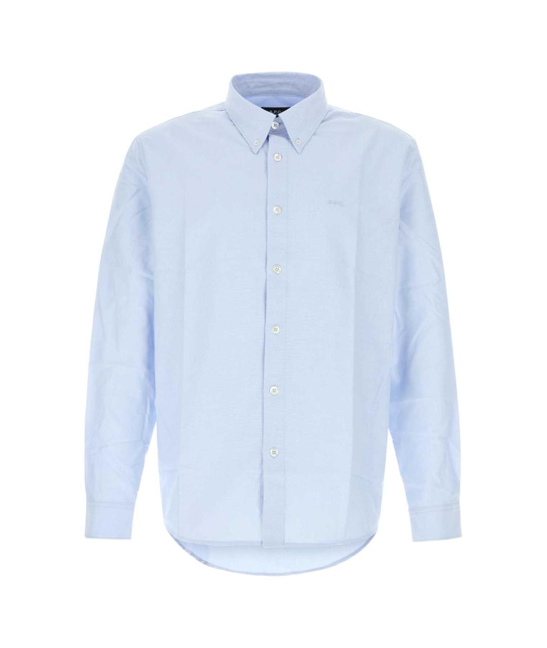 A.P.C. Голубая хлопковая рубашка, фото 1