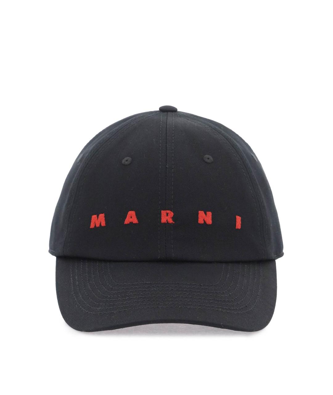 MARNI Черная хлопковая кепка, фото 1