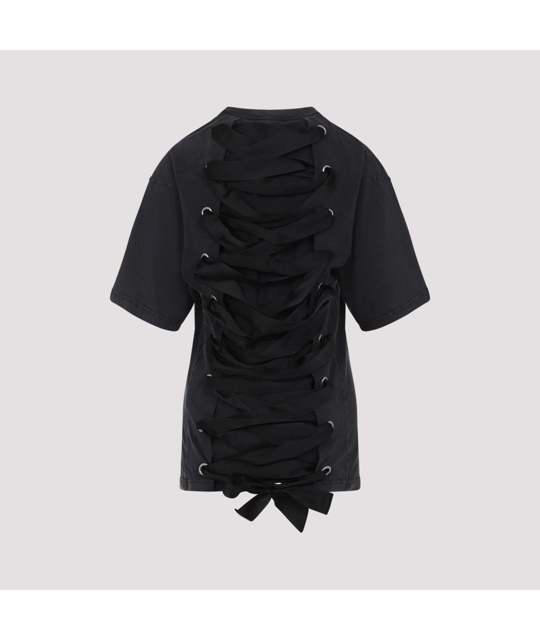 BALENCIAGA Антрацитовая хлопковая футболка, фото 3