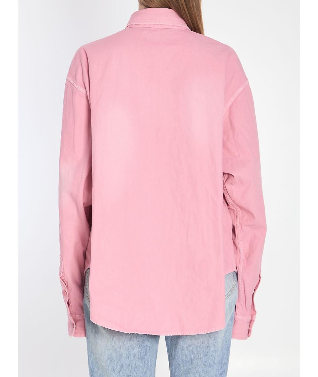 BALENCIAGA Розовая хлопковая рубашка, фото 5