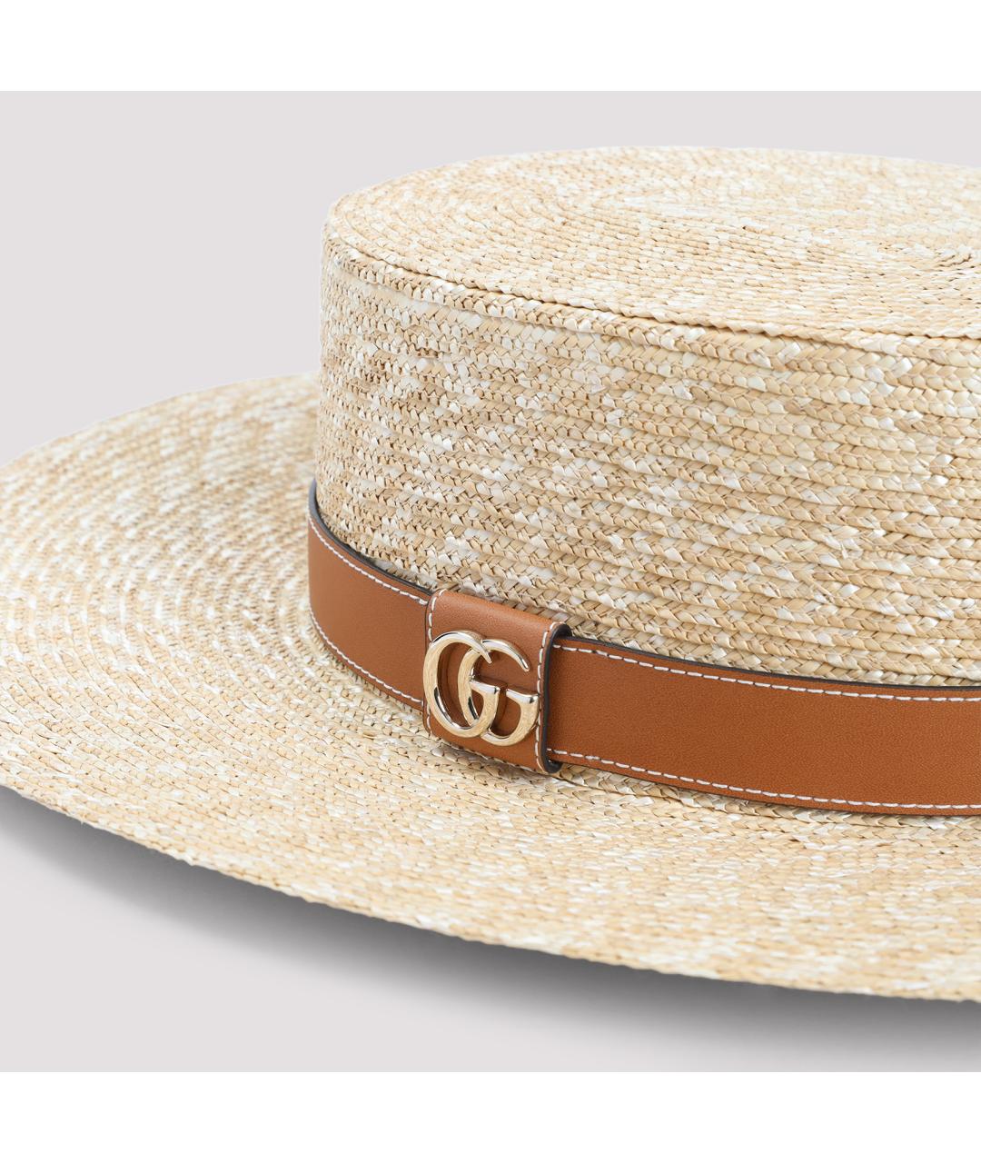GUCCI Бежевая шляпа, фото 4