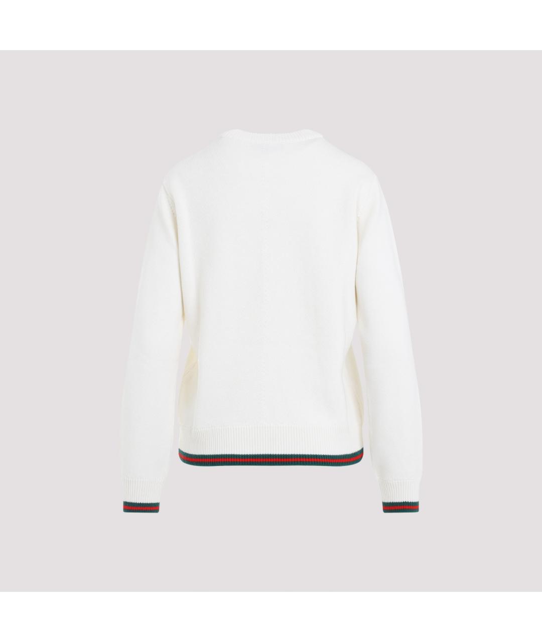 GUCCI Белый кашемировый джемпер / свитер, фото 3