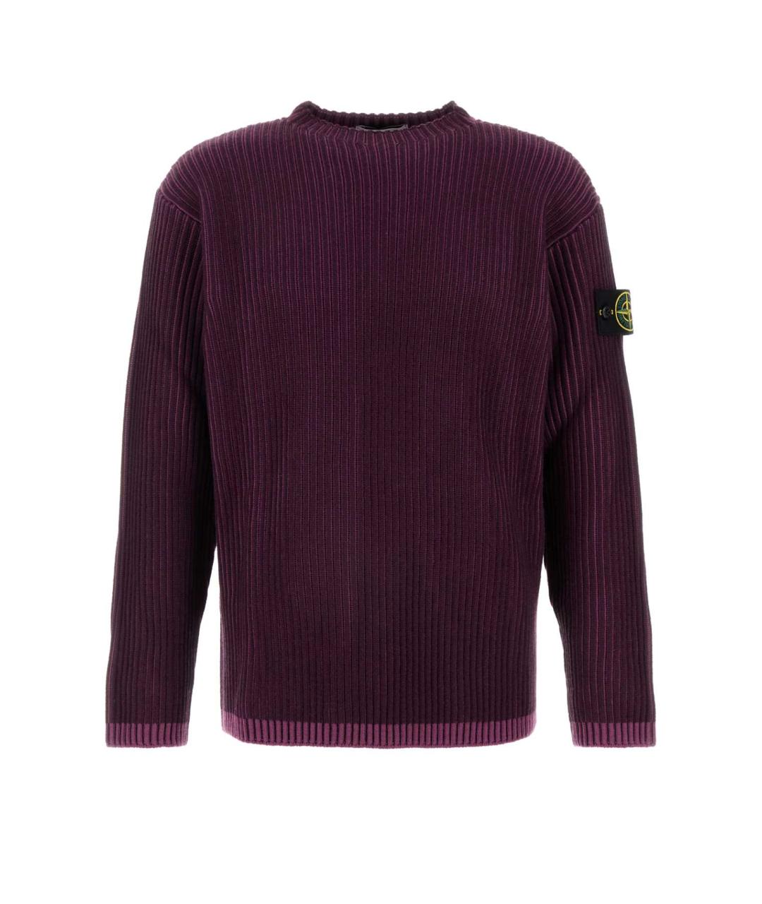 STONE ISLAND Фиолетовый шерстяной джемпер / свитер, фото 1