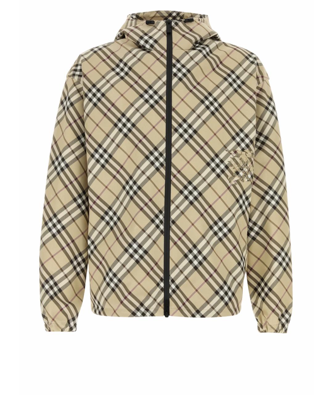 BURBERRY Бежевая полиэстеровая куртка, фото 1