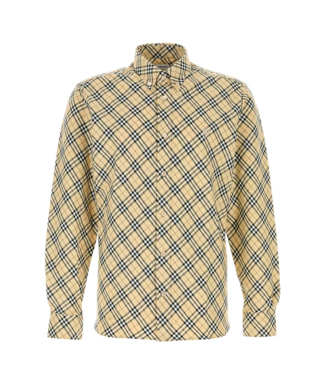 BURBERRY Бежевая хлопковая рубашка, фото 1